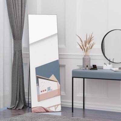 62.5" Wall Hanging Full Length Mirror, Sding Bathroom Mirror,