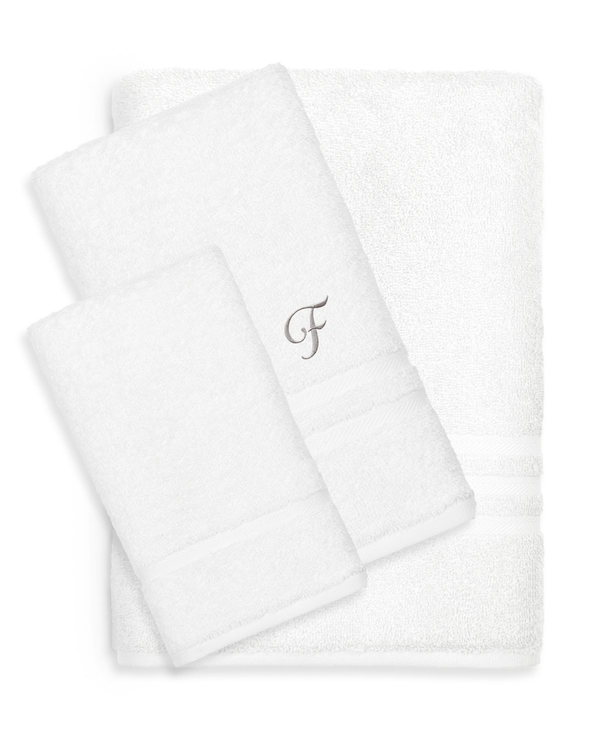 Linum Home Textiles Turkish Cotton Personalized Denzi Set, 3 Piece - F