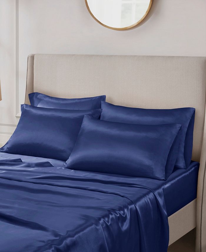 Madison Park Essentials Satin 6Pc. Sheet Set, Full & Reviews Home