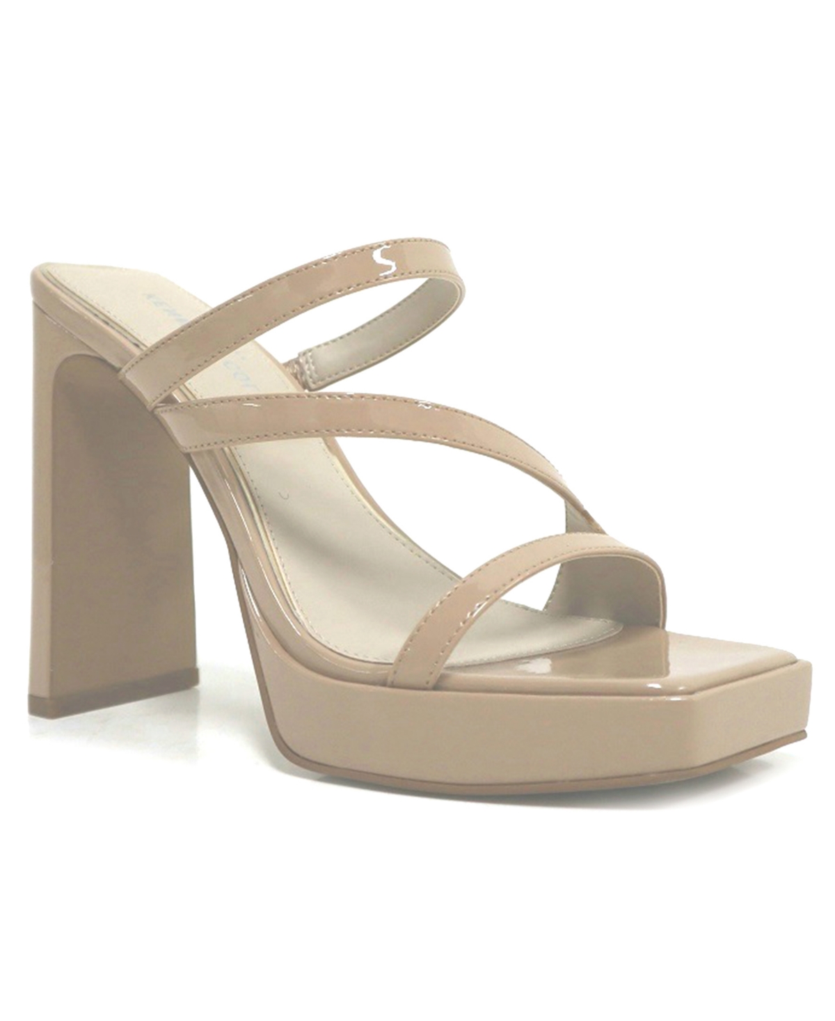 Kenneth Cole New York Women's Tala Asymmetrical Platform Sandals In Buff