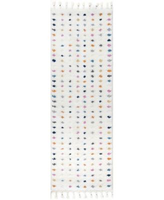Loft Behati Polka Dot Kids Tasseled Area Rug