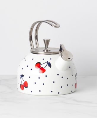 Vintage Cherry Dot Tea Kettle