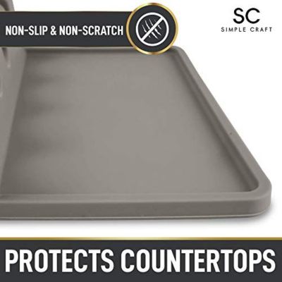 Silicone Utensil Rest with Drip Pad for Multiple Utensils - Kitchen Utensil Holder for Ladles & Tongs