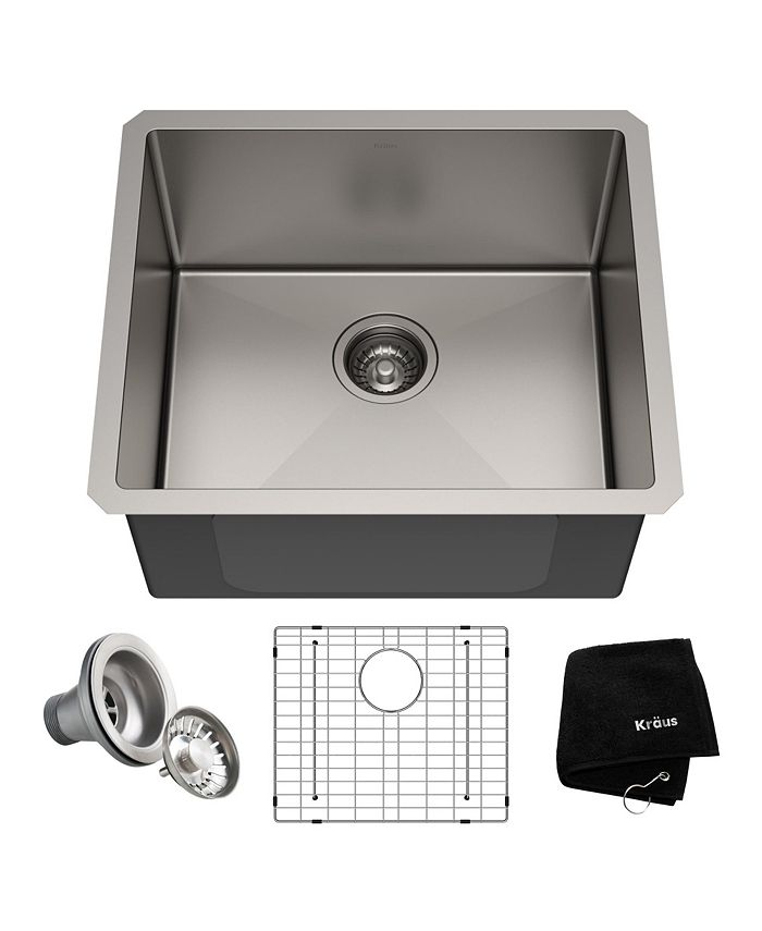 Kraus Standart PRO 21 in. 16 Gauge Undermount Single Bowl Stainless