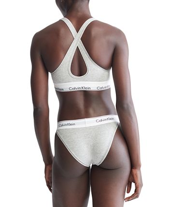 Calvin Klein Modern Cotton Padded Lette Womens Bra Small White at   Women's Clothing store