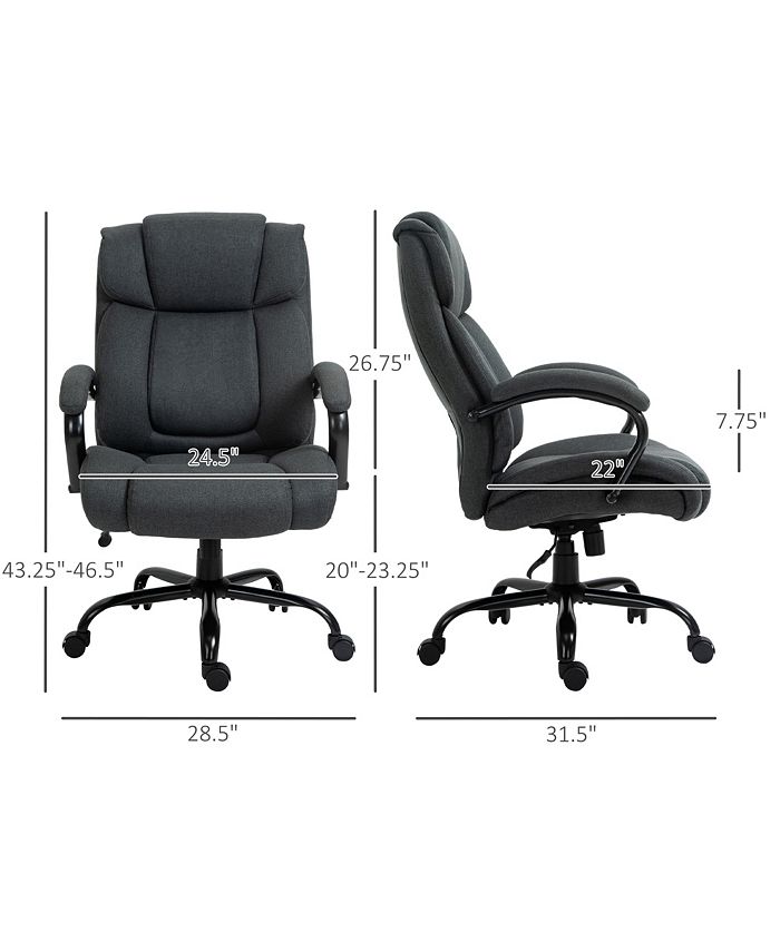 Vinsetto Big & Tall Office Chair Executive Swivel Ergonomic Desk Seat