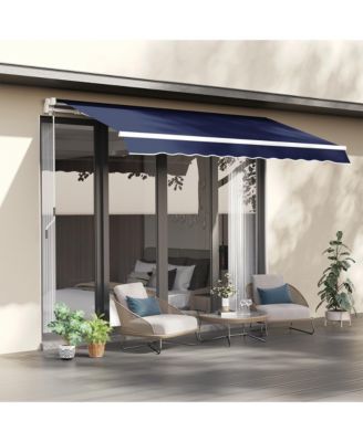 10'x8' Awning Door Canopy Back Outdoor Sun Rain Shade Shelter Cover