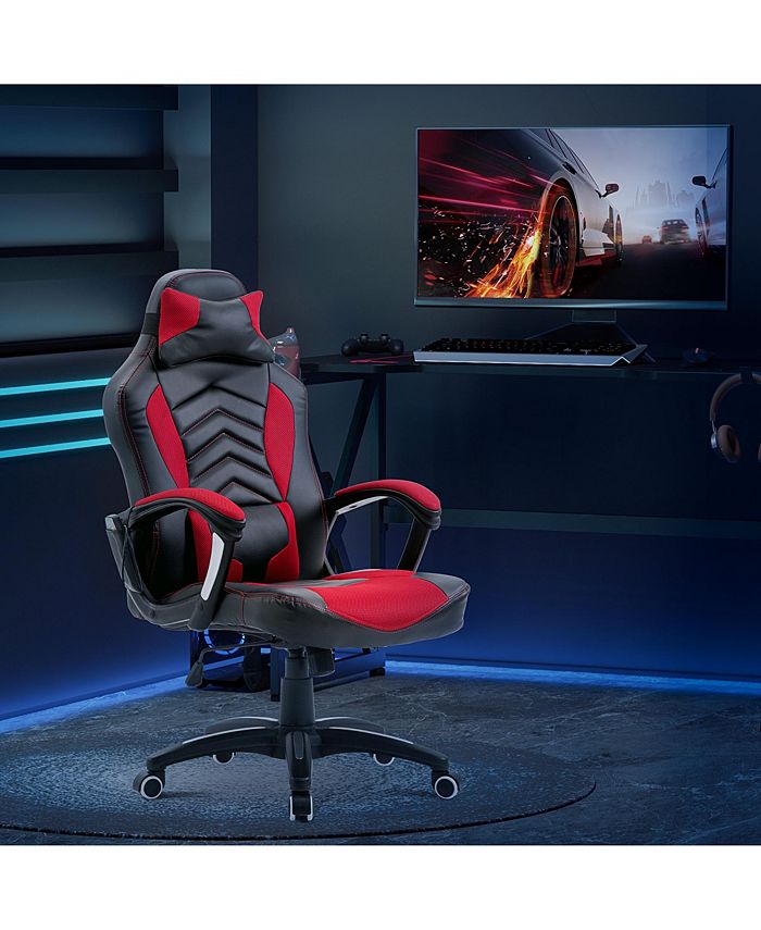 Massage Chair Office Computer Task Heating Recliner Swivel w