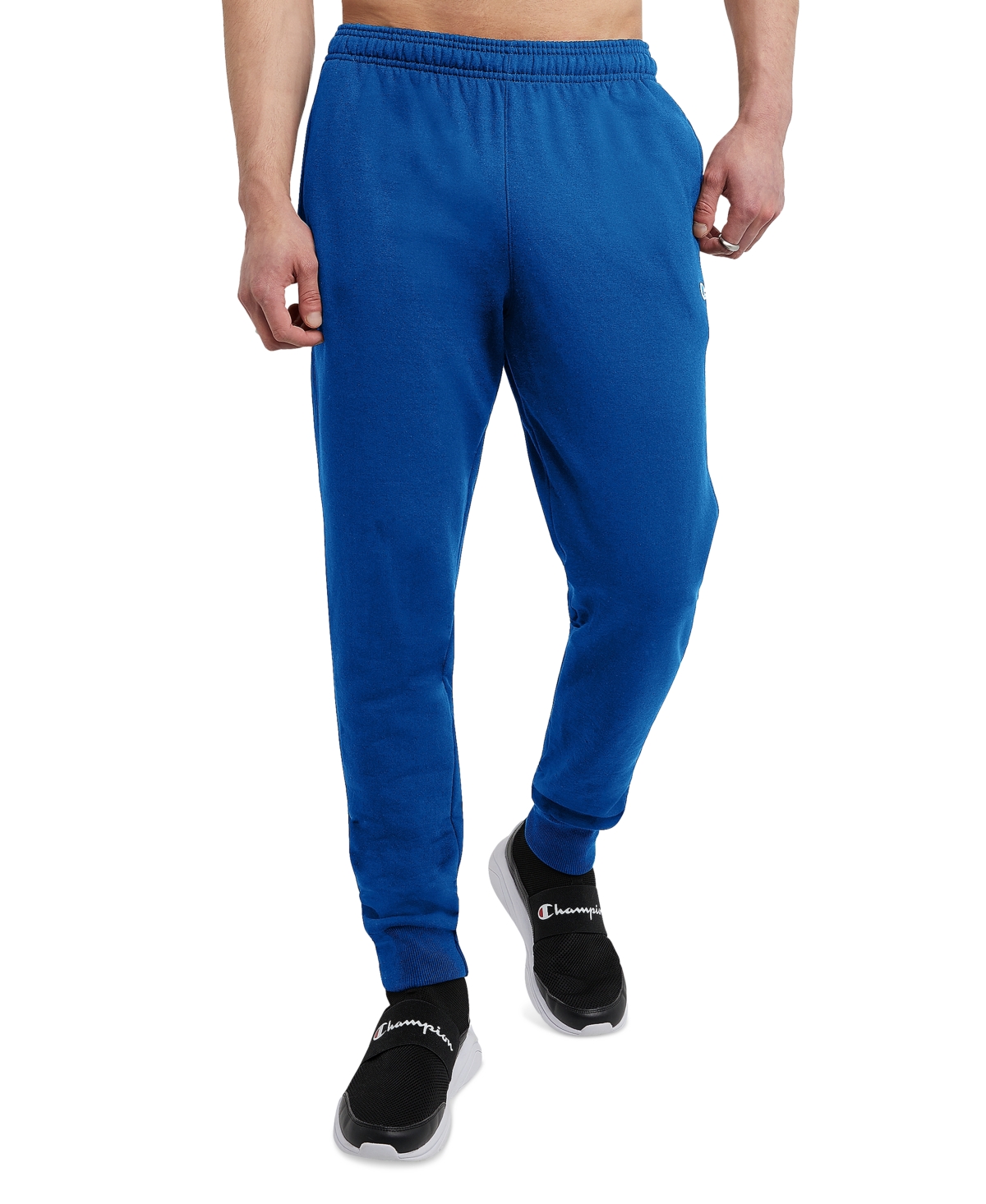 Champion Men's Powerblend Fleece Joggers In Surf The Web