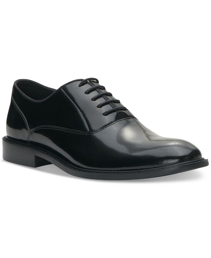 Vince Camuto Men's Patent Leather Lace-Up Oxford Dress Shoes - Macy's