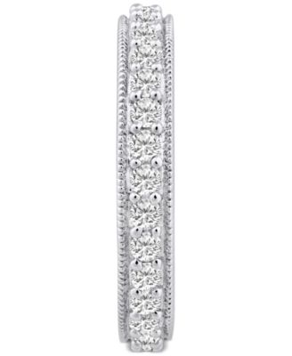 Diamond Beaded Edge Eternity Band (7/8 ct. t.w.) in 14k Gold