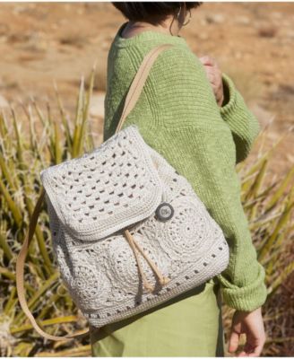 Women's Sayulita Crochet Large Backpack