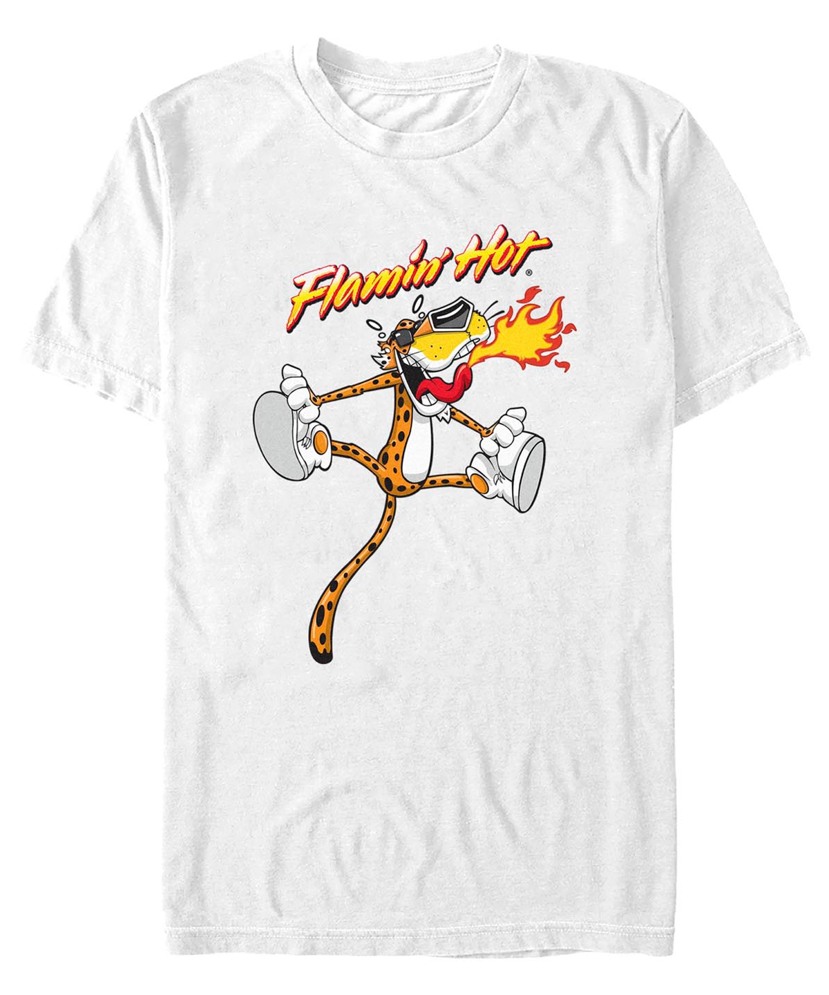 Fifth Sun Men's Flamin Hot Cheetos Short Sleeve T-shirt In White