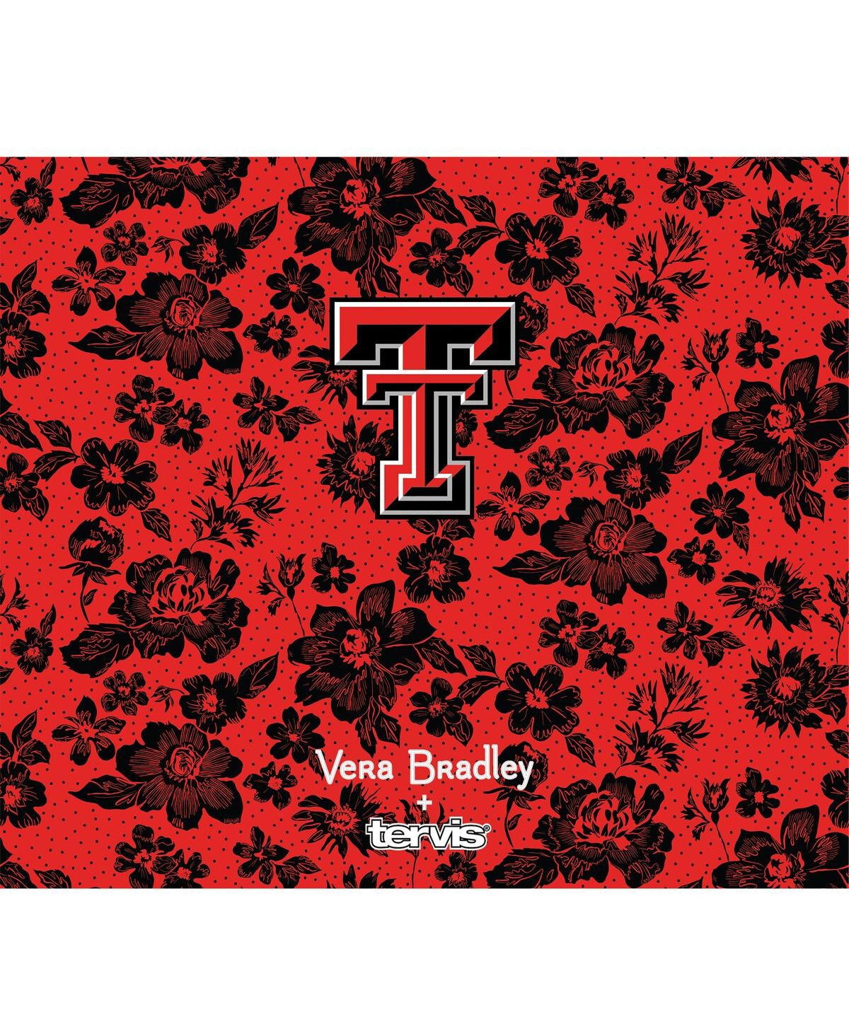 Vera Bradley X Tervis Tumbler Texas Tech Red Raiders 24 oz Wide Mouth Bottle With Deluxe Lid In Red