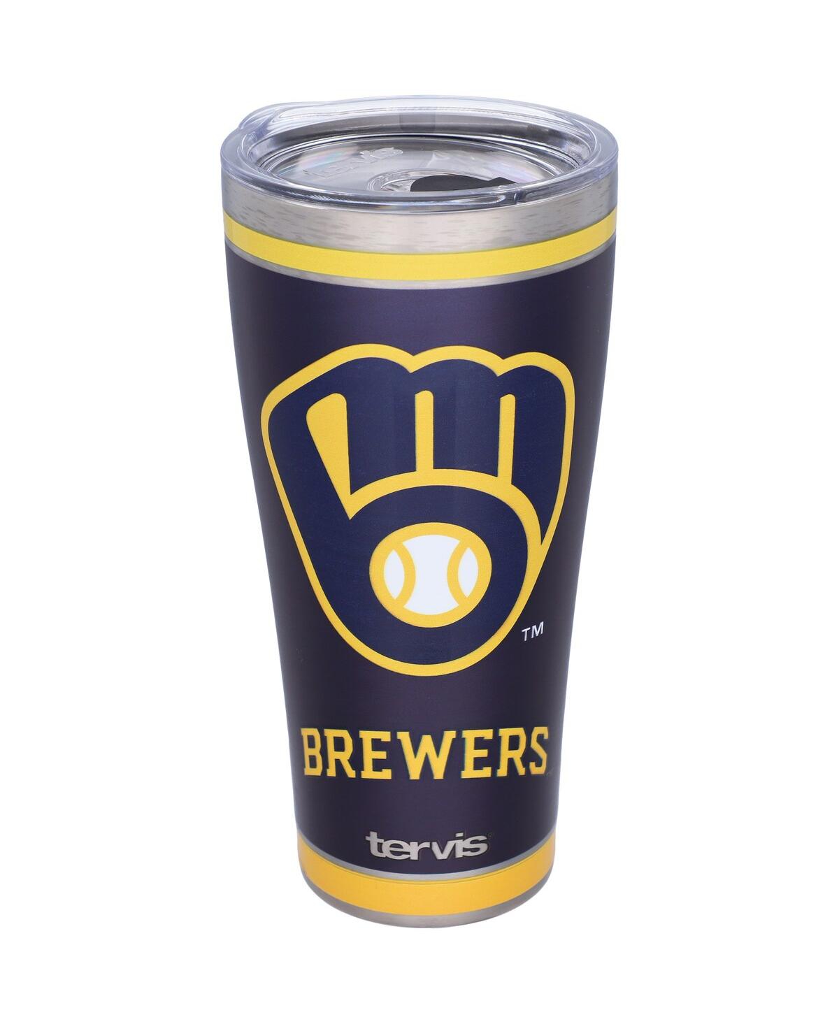 Tervis Tumbler Milwaukee Brewers 30 oz Homerun Stainless Steel Tumbler With Slider Lid In Blue