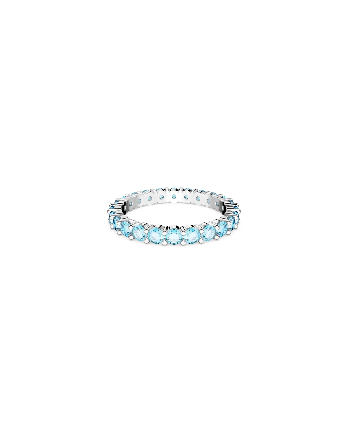 Shop Swarovski Crystal Round Cut Blue Matrix Ring