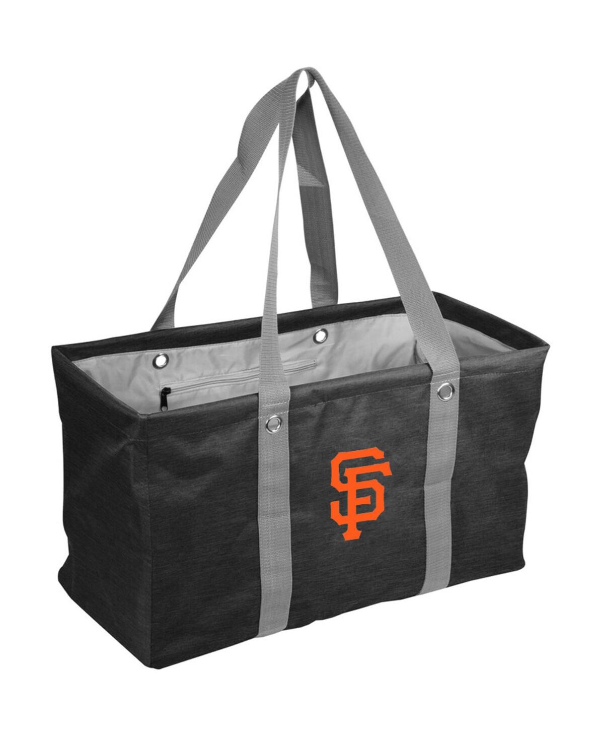 Logo Brands Men's And Women's San Francisco Giants Crosshatch Picnic Caddy Tote Bag In Black