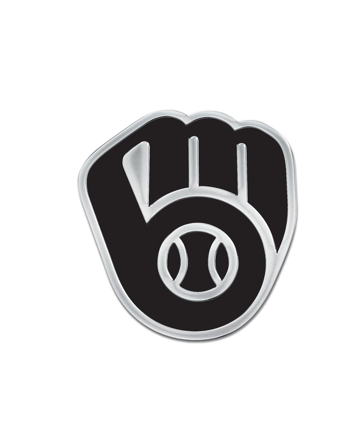 Wincraft Milwaukee Brewers Team Chrome Car Emblem In Black