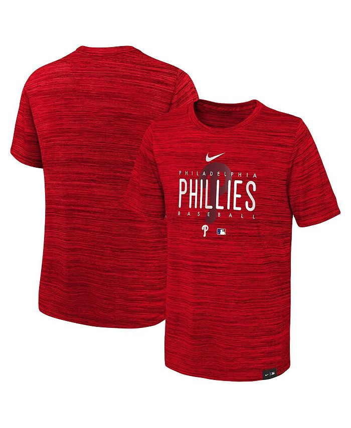Nike Men's Philadelphia Phillies Red Authentic Collection Velocity T-Shirt