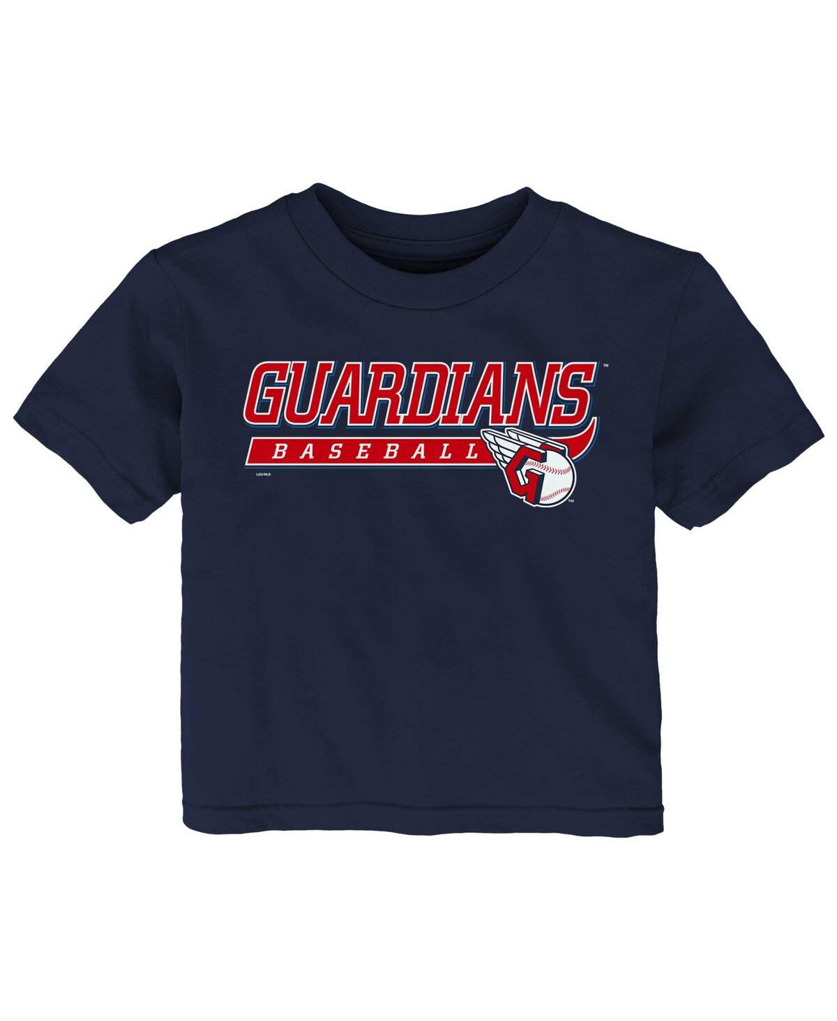 OUTERSTUFF INFANT BOYS AND GIRLS NAVY CLEVELAND GUARDIANS TAKE THE LEAD T-SHIRT