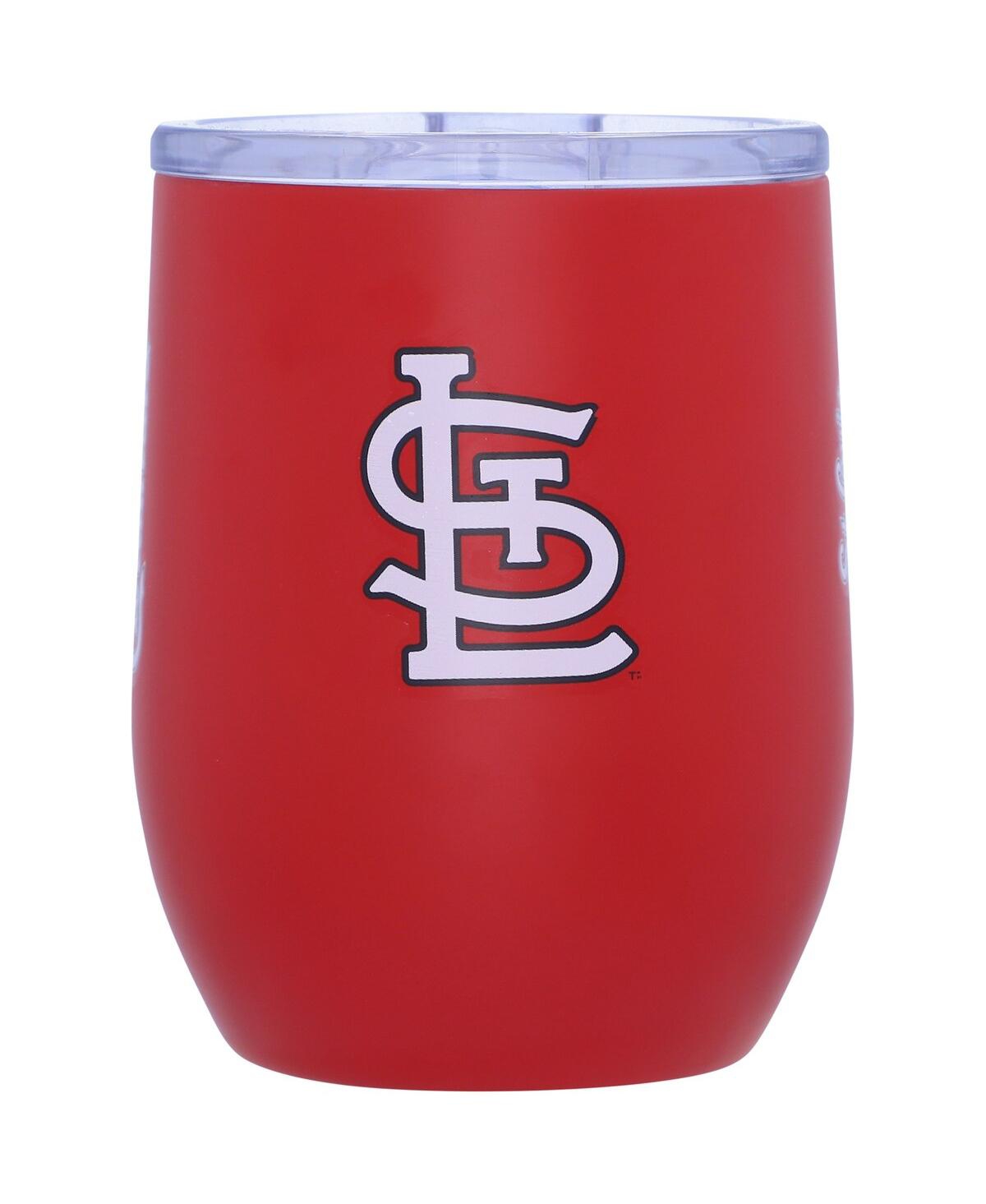 Logo Brands St. Louis Cardinals 16 oz Game Day Stainless Curved Tumbler In Red
