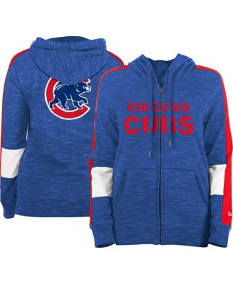 Women's Royal Chicago Cubs Colorblock Full-Zip Hoodie