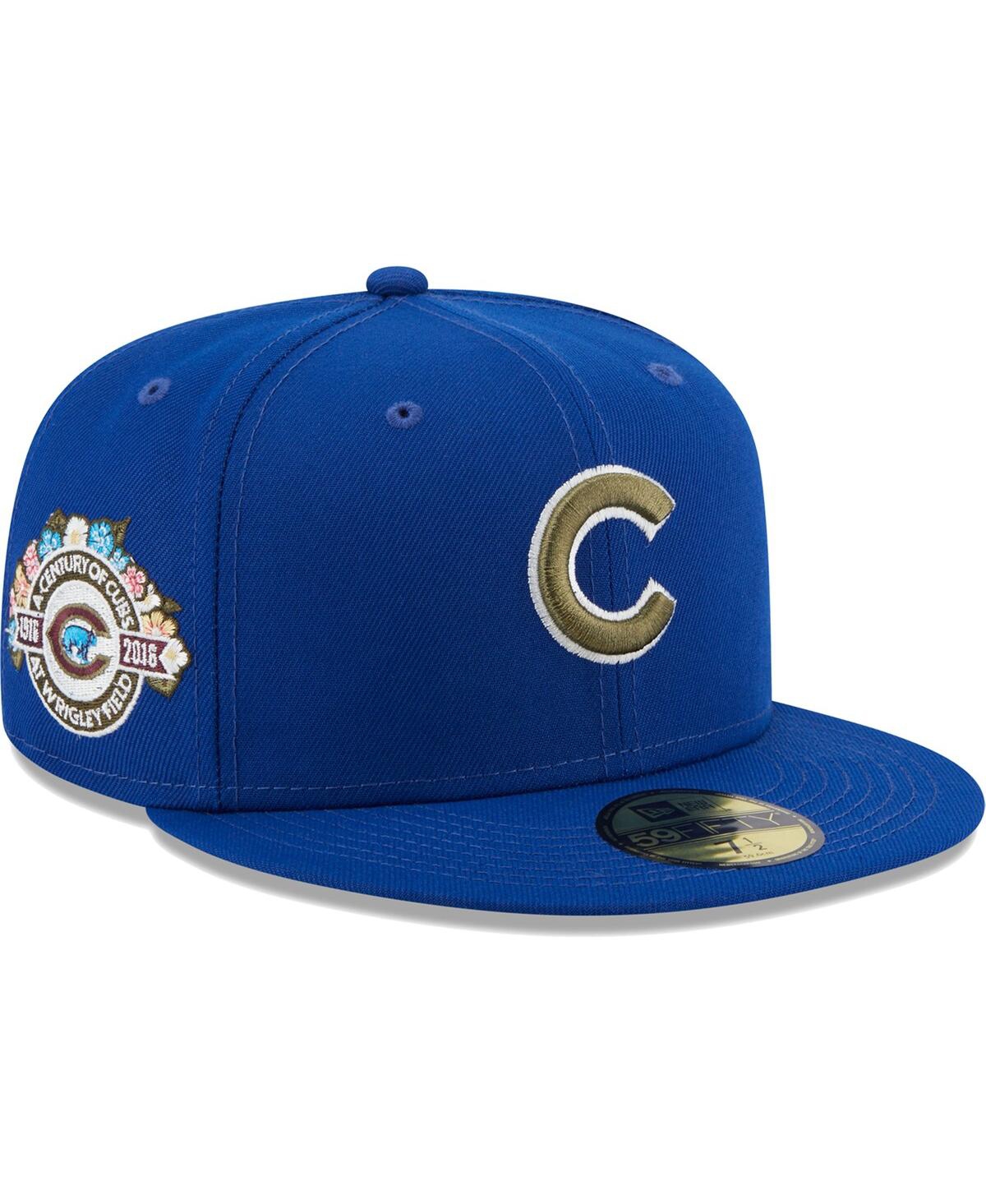 New Era Royal Chicago Cubs 100th Anniversary Spring Training Botanical 59fifty Fitted Hat In Royal