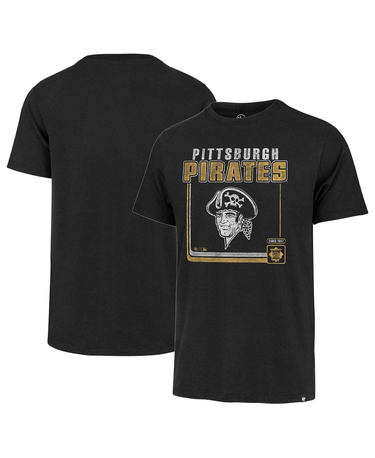 Men's '47 BrandPittsburgh Pirates Borderline Franklin T-shirt - Black