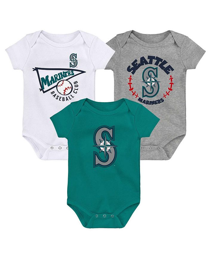 Outerstuff Infant Boys and Girls Aqua and White and Heather Gray