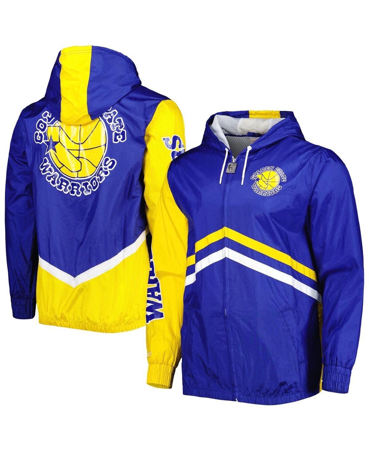 Mitchell & Ness Men's  Royal Golden State Warriors Undeniable Full-zip Windbreaker Jacket In Royal