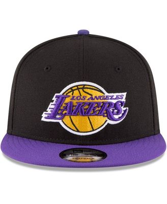 Men's Black, Purple Los Angeles Lakers 2-Tone 9FIFTY Adjustable Snapback Hat