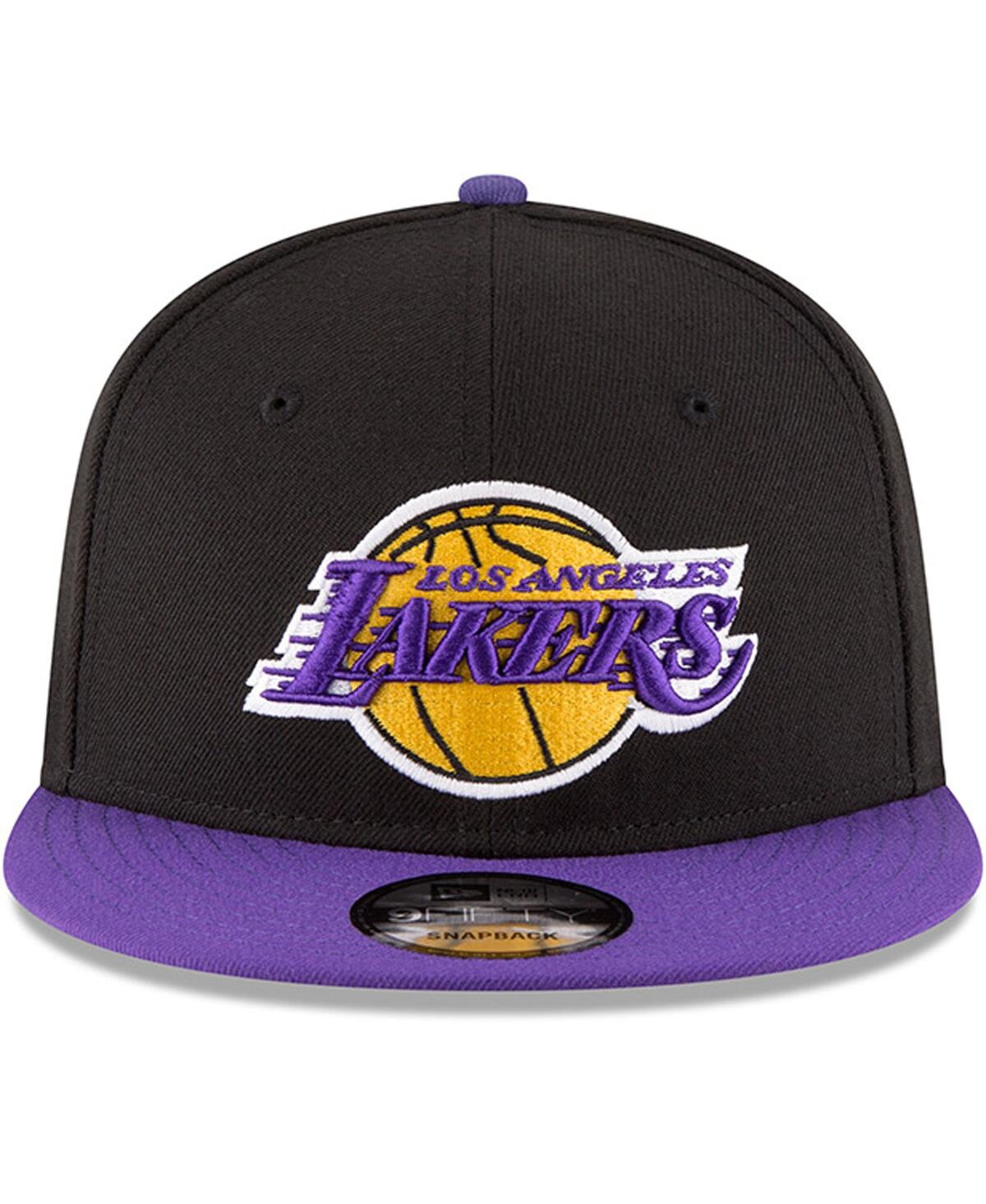 New Era 9fifty Nba Los Angeles Lakers 2-tone Black/purple Snapback Hat 70557044 In Black,purple