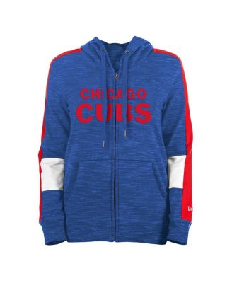 Women's Royal Chicago Cubs Colorblock Full-Zip Hoodie