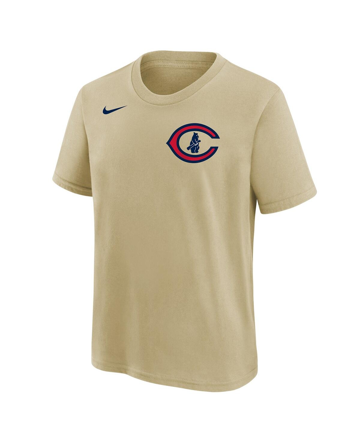 Big Boys and Girls Nike Marcus StromanChicago Cubs 2022 Field of Dreams Name and Number T-shirt - Cream
