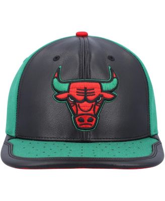 Men's Black, Green Chicago Bulls Day One Snapback Hat