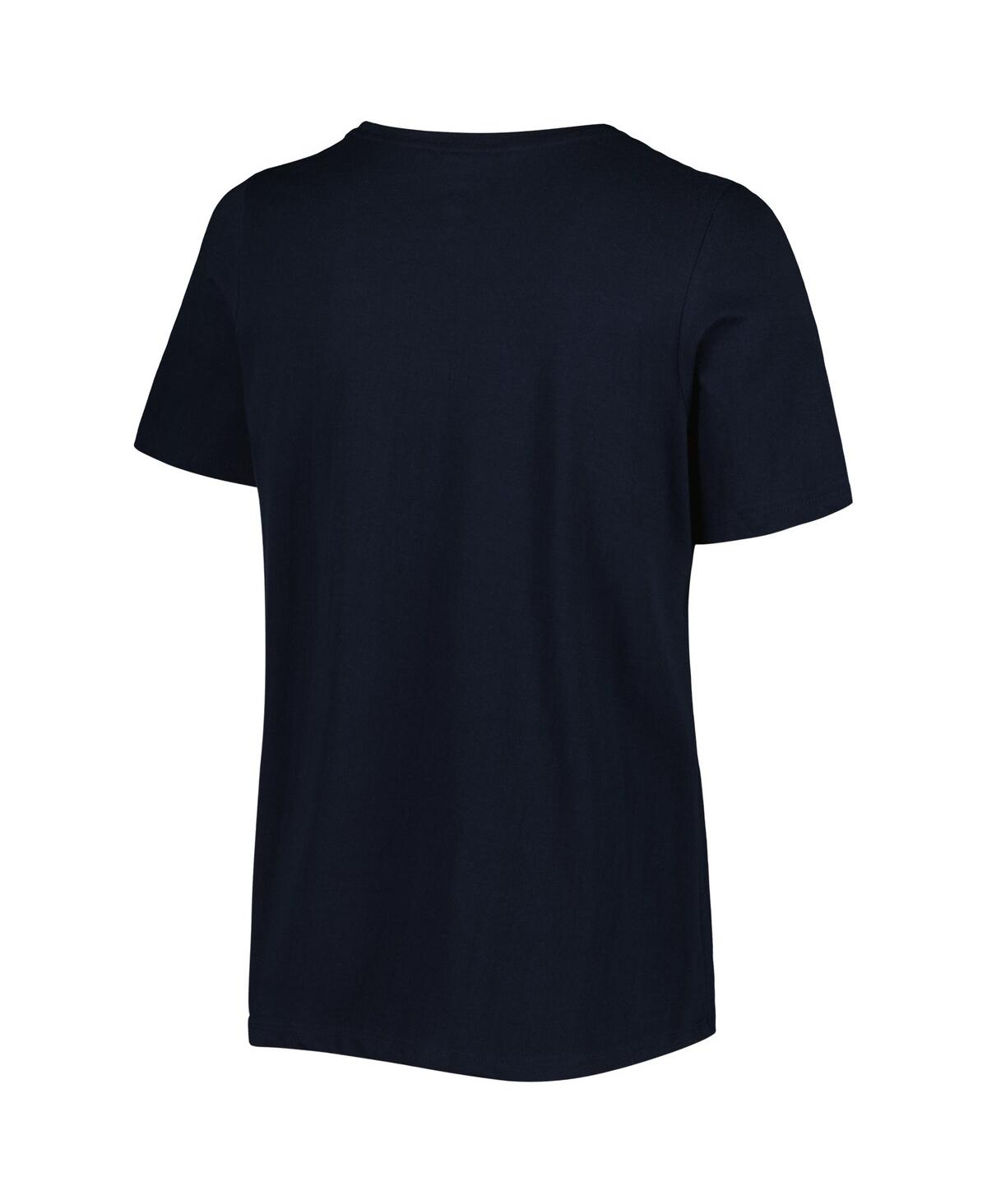 Profile Women's Navy Boston Red Sox Plus Size Team Scoop Neck T-shirt