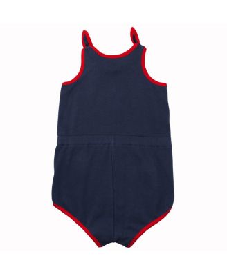 Toddler Girls Navy Boston Red Sox Hit and Run Bodysuit