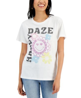SmileyWorld - Juniors' Happy Daze Cotton Short-Sleeve T-Shirt
