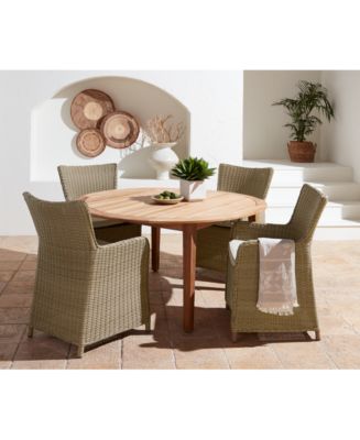 CLOSEOUT! Longstock Teak Outdoor Dining Collection - Macy's