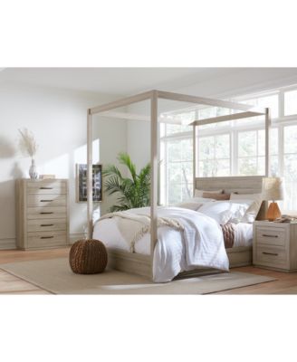 Furniture - Makson Laminate 3-Pc. Bedroom Set (Queen Bed, Chest, and Nightstand)