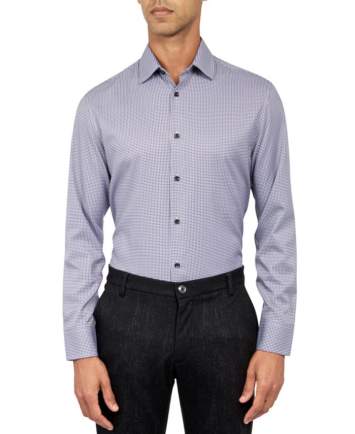 ConStruct Men's Slim Fit Check Pattern Performance Stretch Cooling