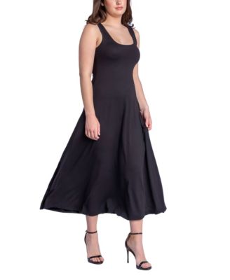 Women's Relaxed Sleeveless Tunic A-Line Long Dress