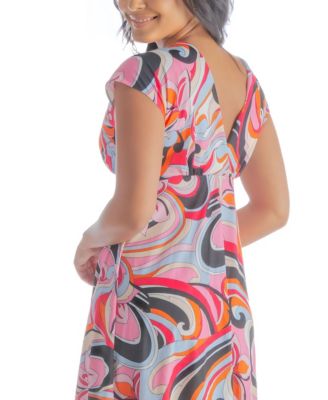 Women's High Waist Knee Length Dress