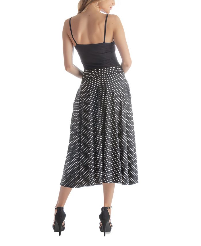24seven Comfort Apparel Women's Pleated Pocket Midi Skirt - Macy's