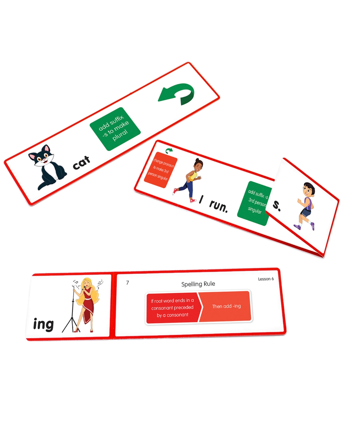 Shop Junior Learning Suffix Flashcards In Multi