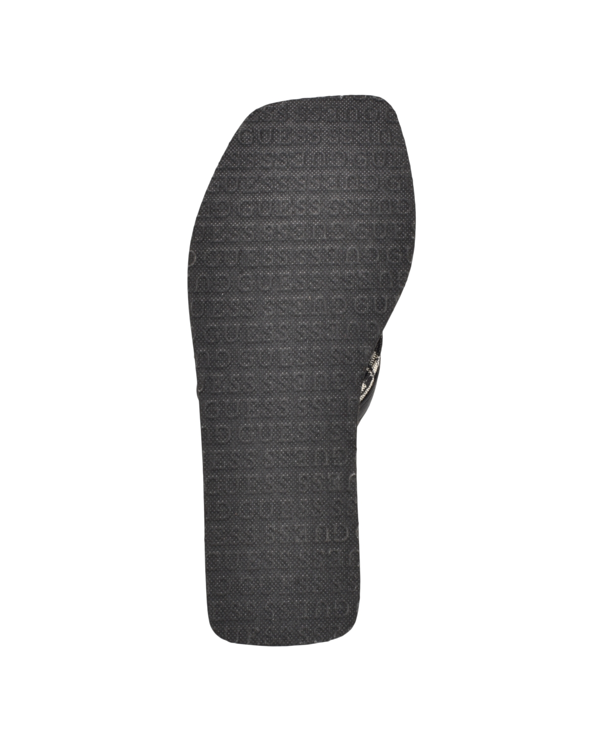 Guess Women's Ediva Wedges With Hardware And Heritage Logo Fabric Sandals In Black