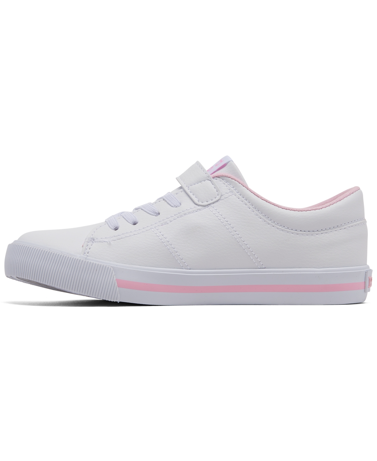 Polo Ralph Lauren Little Girls Elmwood Adjustable Strap Closure Casual Sneakers from Finish Line - Light Pink