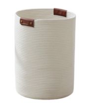 Sorbus Woven Paper Rope Baskets - 4 Piece Set, Beige