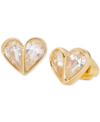 kate spade new york - Cubic Zirconia Heart Stud Earrings