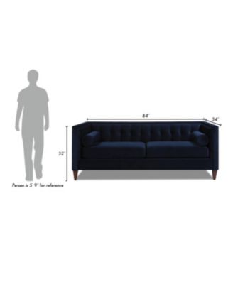 Jack 84" Modern Tuxedo Tufted Sofa